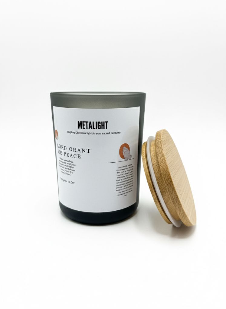 Lord Grant Me Peace Scriptured Soy Wax Candle